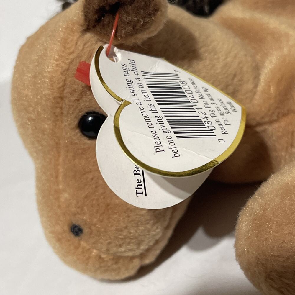 1995 Ty Beanie Baby DERBY Horse Rare No Star Coarse Mane PVC Pellets Retired - Picture 7 of 9
